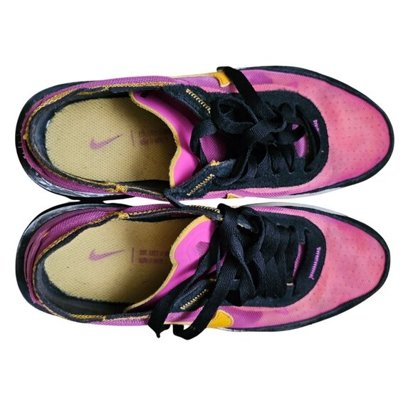 Nike Waffle 1 Women's Active Fuchsia/Black /Gold Sneakers DC2533-600 Size 7 - Picture 4 of 9